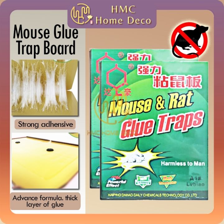 DAHAO MOUSE AND RAT GLUE TRAPS (GREEN) HOUSEHOLD SUPPLIES STRONG STICKY GLUE  KILLING MOUSE BOARD