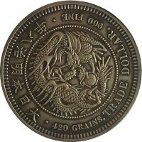 【No-profit】 Noon Traders Japan Trade Dollar - Meiji 7,8,9,10 Years Coin Copy 38.58Mm