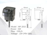 ตัวกรองภายนอกปลาเล็กติดผนังตัวกรองกรองตู้ปลาหมุนเวียนน้ำตก