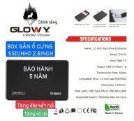 Box ổ cứng 2.5 GLOWY G21U3 Sata 3.0, Dùng cho HDD, SSD thumbnail