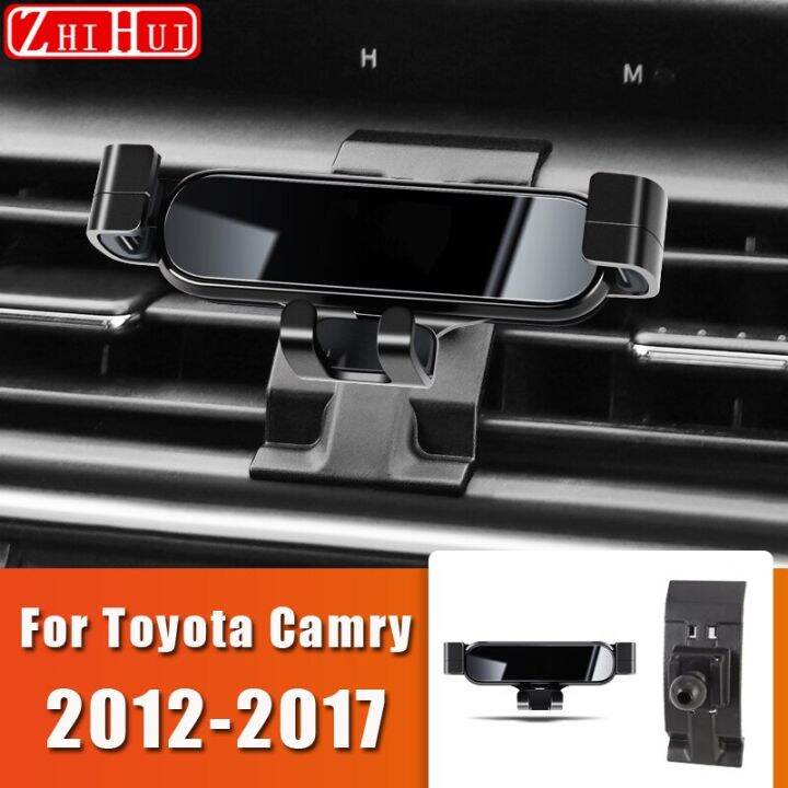 สำหรับ-toyota-camry-2012-2022-70-xv70-6th-7th-8แต่งรถที่จับโทรศัพท์มือถือที่ตั้งระบายอากาศที่วางมือถือในรถอุปกรณ์เสริมขาตั้ง