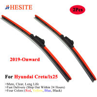 HESITE Colorful Wiper Blade For Hyundai Creta ix25 SUV E EX S 1.4 1.5 1.6 L Crdi SX 2019 2020 2021 Models Hybrid Red Blue Wipers