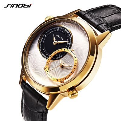 （A Decent035）นาฬิกา SinobiMens นาฬิกาสองการเคลื่อนไหวนาฬิกา MetalMen 39; นาฬิกาข้อมือนาฬิกา Relogio Masculino