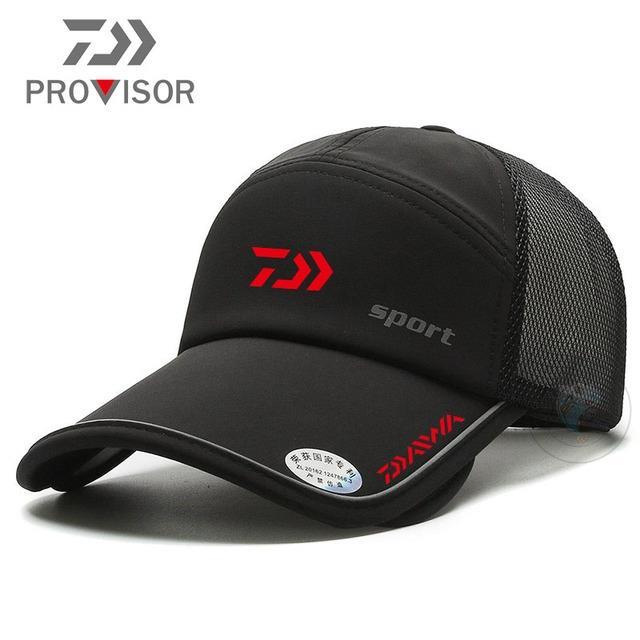 caps for men 2023 Daiwa Hat Men's Pulling Brim Quick Drying Hat