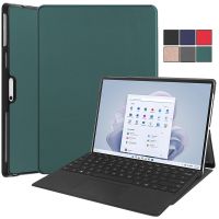 เคส Pro9สำหรับ Microsoft Sur Pro 9เคสหลัง PC แบบแข็งพับฝาเป็นฐานหนัง PU สำหรับ Funda Microsoft Sur Pro 9 Casing Tablet