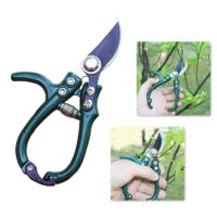 Multifunctional Garden Scissors Manual with Safety Buckle Stainless Steel Spring Gardening pruning shears Branch Plant Cutter