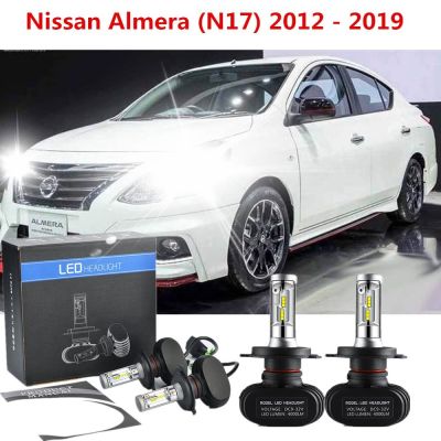 New ไฟหน้ารถยนต์ LED H4 สําหรับ Nissan Almera (N17) 2012-2019