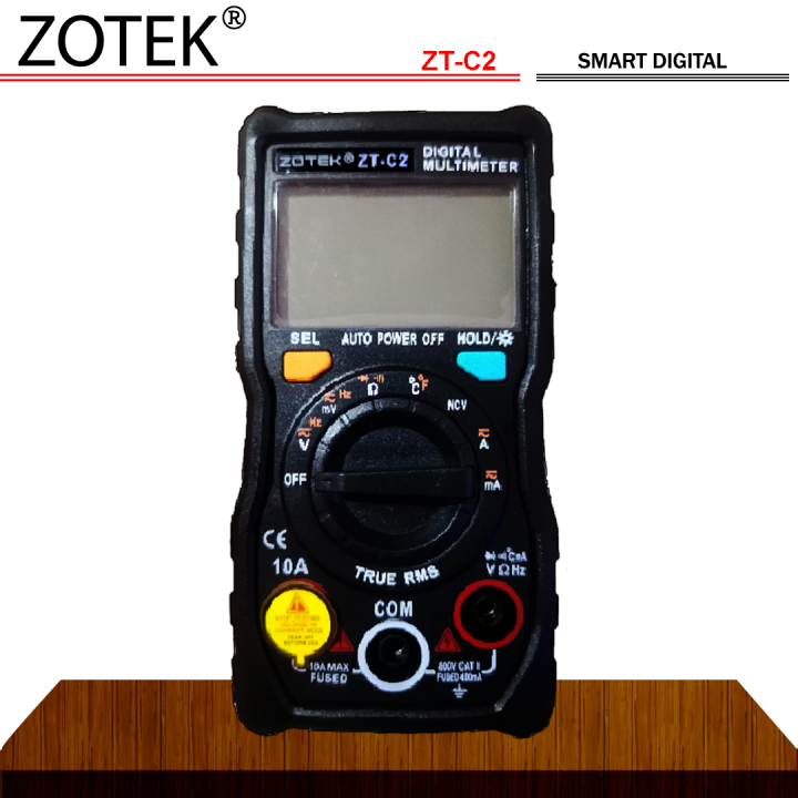 Zotek ZTC2 Avometer Multimeter Avometer Digital Penguji Tegangan AC DC