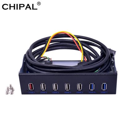 CHIPAL BC 1.2การชาร์ทอย่างรวดเร็ว5Gbps แผงด้านหน้า3.0 USB 20พิน USB 2.0 USB2.0ขายึดขยายฮับ USB3.0สำหรับพีซี5.25 DVD-ROM Feona