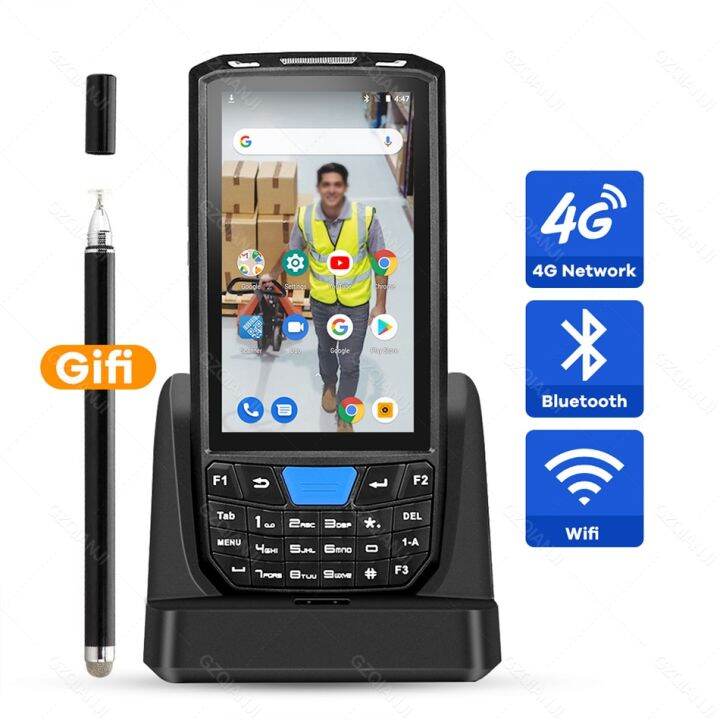 Handheld Pos Terminal Android 9.0 PDA 1D 2D QR Honeywell Barcode Scanner 4G NFC Bar Codes Reader