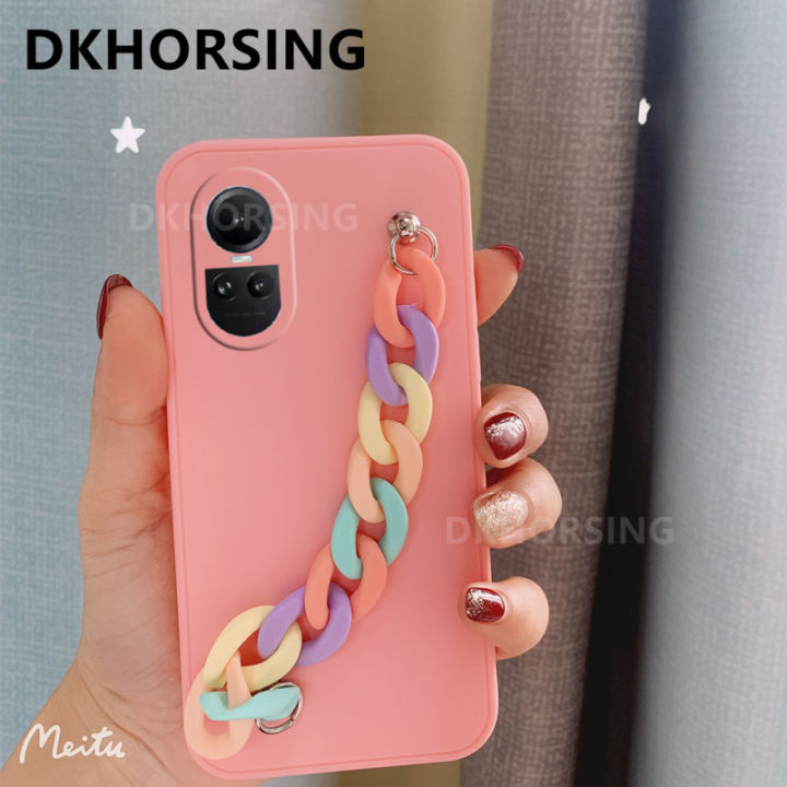 dkhorsing-เคสโทรศัพท์ยอดนิยมใหม่สำหรับ-oppo-reno-10-reno10-pro-reno10-pro-เคส-oppo-reno-ผิวสัมผัสได้ถึง10-5g-เคสซิลิโคนนิ่ม10pro-oppo-reno-tpu-plus-5g-พร้อมกำไลข้อมือหนัง-ชาย