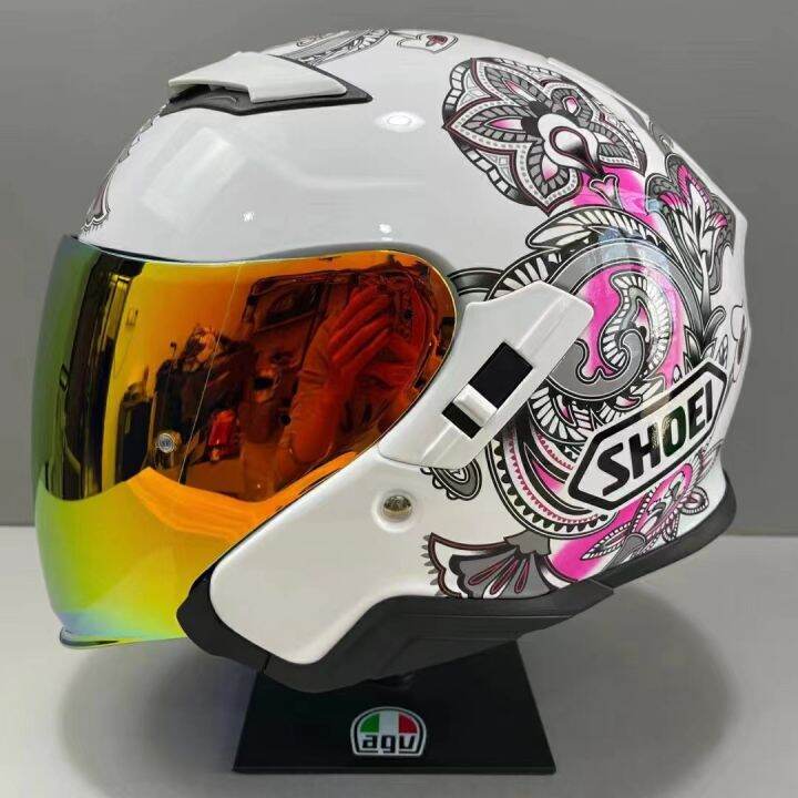 SHOEI JCruise 2 Helmet SHOEI Pink Flowers Half Face Helmet Japan