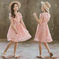 2022 Summer Baby Kids Girls Clothes Dresses Party Sleeveless Polka Dot Flower Gown Dress 2 3 4 5 6 7 8 9 10 11 12 13 14 15 Years  by Hs2023