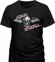 Official Avenged Sevenfold Deathbat Mens Black T Shirt Avenged Sevenfold A7 Tee