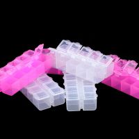 【hot】■┋  JHNBY Plastic Rectangle 10 Compartment Storage Earring Jewelry Beads Display Organizer pillbox