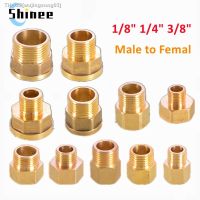 ❐◘❒ Brass 1/8 1/4 3/8 Female to Male Threaded Hex Bushing Reducer Copper Pipe Fitting Water Gas Adapter Coupler Connector