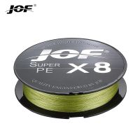 JOF PE Multifilament 327Yds/300M สายตกปลาถัก8 Strands สายตกปลา Super Strong 15-100LB ด้ายตกปลาถัก2021