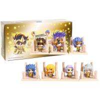 7ชิ้น/เซ็ตน่ารักญี่ปุ่นอะนิเมะทองคำ Saint Seiya อัศวินของราศีพีวีซีรูปการกระทำของเล่นของสะสม