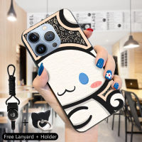 Volans เคสสำหรับ Apple iPhone 15 Pro Max 15 15 Pro แหวนใส่นิ้วสายคล้องตัวการ์ตูน Tycoco Kuromi Cinnamoroll Labubu เคสโทรศัพท์ดีไซน์ซิลิโคนกันกระแทกโทรศัพท์ป้องกัน TPU