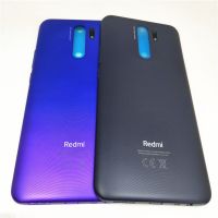 สำหรับ Xiaomi Redmi 9หลังฝาหลังปิดโทรศัพท์ด้านหลังเคสประตูที่อยู่อาศัยสำหรับฝาหลังปิดโทรศัพท์ Redmi9ที่มีปุ่มด้านข้างแทนที่ LHG3761ชิ้นส่วนทดแทน