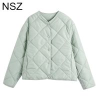 NSZ Women Oversize Lightweight Padded Jacket Large Size Quilted Coat Casual Parka Quilting Outerwear Top Autumn Winter