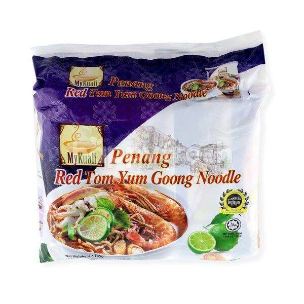 Mykuali Penang Red Tom Yum Goong Noodle 105gx4 槟城红酸辣汤面 | Lazada