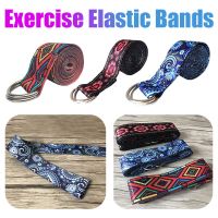 Polyester Fitness Resistance Bands Portable Exercise Elastic Bands with Metal Ring Buckle Assist Exercise Equipment for Gym Home