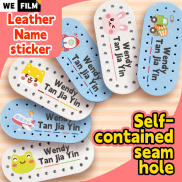 12Pcs Custom Leather Name Labels Waterproof Washable Iron On Tags Name