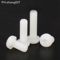 50pcs M2 M2.5 M3 M4 White Nylon Plastic Phillips Pan Head Cross Round Screw Bolt length 4mm-20mm