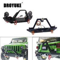 Droyuke โลหะด้านหน้าด้านหลังกันชน LED Light สำหรับ110 RC Crawler Axial SCX10 &amp; SCX10 III Traxxas TRX4 D90 D110 Redcat