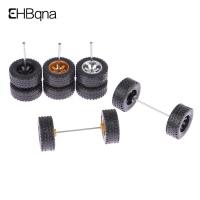 1/64 Model Car Wheels With Rubber Tires 1 Set ABS Basic Modified Parts Vehicle Toy For Hotwheels Tomica Mini GT