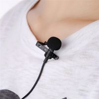 【CW】 Microphone Lapel Lavalier Mic 3.5mm Jack Clip on External Buttonhole Microphones for