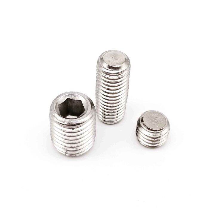 m1-6-m2-m2-5-m3-m4-m5-m6-m8-m10-m16-din913-304-stainless-steel-allen-head-hex-hexagon-socket-flat-point-end-grub-bolt-set-screw