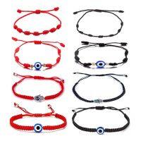 Handmade Red String Turkish Evil Eye Bracelets for Men Women Adjustable Braided Rope Bracelet Lucky Jewelry Gift Charms and Charm Bracelet