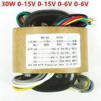 [Hot K] หม้อแปลง30W 15V * 2 + 6V * 2แกน R 115V/230V สำหรับ Dac เป็น Es9018 9028 9038 Preamplifier Gratis Ongkir จ่ายไฟ