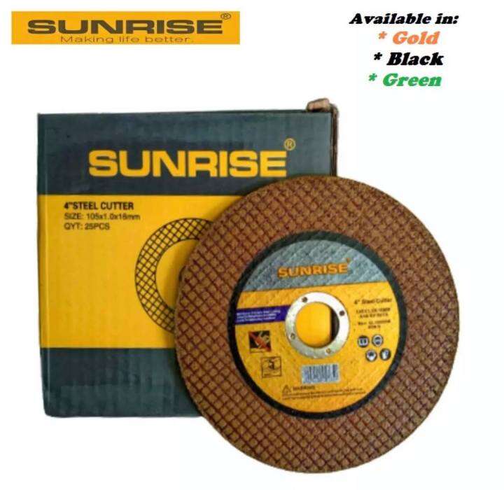 SUNRISE CUTTING DISC SUPERTHIN "4 (25 pcs) Lazada PH