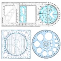 【CC】✶☑  Ruler Drafting Multifunctional Architecture Stencils Templates Rulers Tools Architect