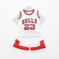 ♕ babyme ღ Baby Boy Kids Sleeveless Letter Print T-shirts + Sport Shorts Set