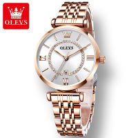 OLEVS 6892 Quartz Watch For Women Waterproof Stainless Steel Band Fashion Women Wristwatches Calendar