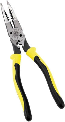 Klein Tools J207-8CR Needle Nose Pliers are All-Purpose Linesman Pliers for Crimping, Looping, Cutting, Stripping, Crimping, Shearing Crimper