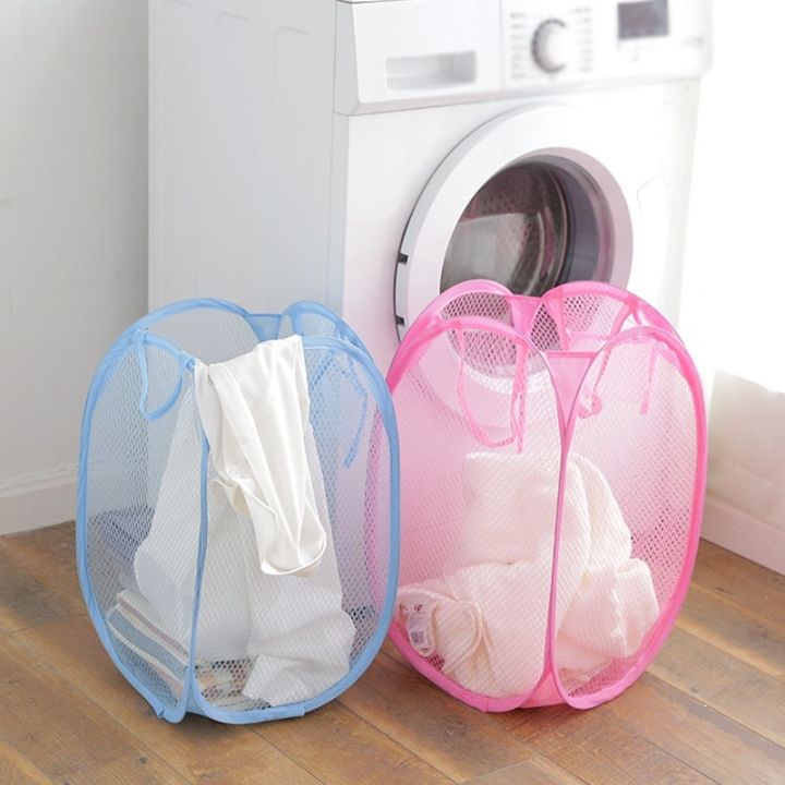 yf-folding-laundry-basket-mesh-dirty-sorting-kids-toys-sundrie-home-storage-box-organizer