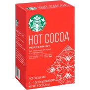 HỘP 8 GÓI BỘT CACAO - BẠC HÀ Starbucks Peppermint Hot Cocoa Mix, 226g