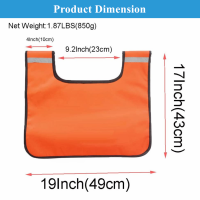 BENOO Orange Comily Plus Strong Durable BPV Winch Rope Dampener Blanket with Pocket-Light Heavy Duty Winch Line Accessories