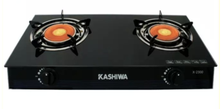 kashiwa-เตาแก๊สหน้ากระจกหัวคู่-หัวอินฟาเรดคู่-รุ่น-x-2300