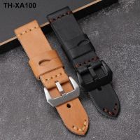 first-layer cowhide strap 20 22 24MM soft adaptable PAM111 411 folded mens watch chain