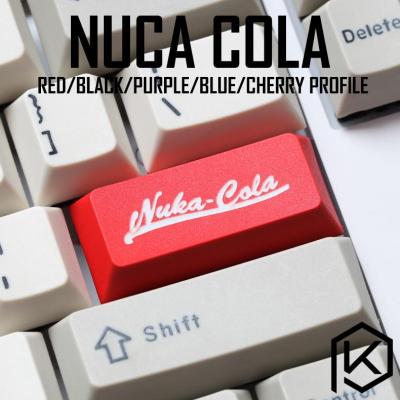 Novelty cherry profile dip dye sculpture pbt keycap for mechanical keyboard laser etched legend nuca cola enter black red blue Basic Keyboards