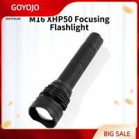 LED Flashlight 2000LM High-power XHP50 Strong Light Zoom Long-range500M Self-defense Rechargeable  Flashlights