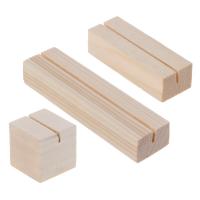 Simple Wood Place Card Holders Table Number Stands Holder Table Menus Clips for Wedding Dinner Home Party Events Decor Clips Pins Tacks