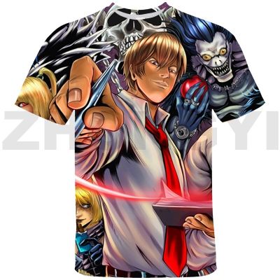 DEATH NOTE 3D พิมพ์ T เสื้อเด็กญี่ปุ่น Anime Death Note Misa Amane L Ryuk กราฟิกขนาดใหญ่ T เสื้อการ์ตูนผู้ปกครอง-เด็กสวมใส่
