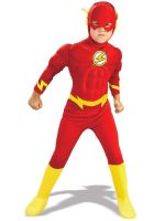 The Flash Muscle Kids Comics The Flash Muscle Chest Deluxe ToddlerChild ชุดคอสเพลย์